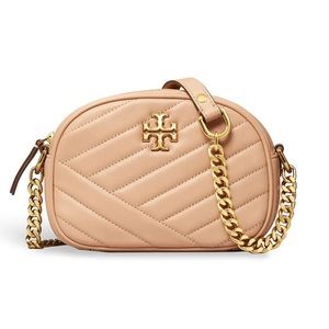 Tory Burch Devon Sand Kira Chevron Camera Bag
